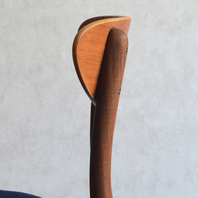 デンマークヴィンテージ チークダイニングチェア5-149 （ネイビー）