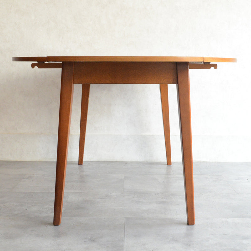 ミッドセンチュリー バタフライ ラウンド テーブル10（天板剥離再塗装済）