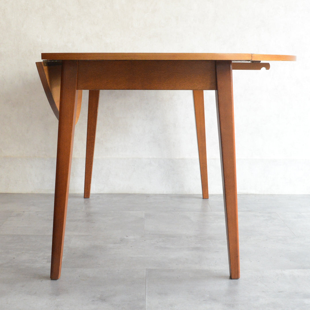 ミッドセンチュリー バタフライ ラウンド テーブル10（天板剥離再塗装済）