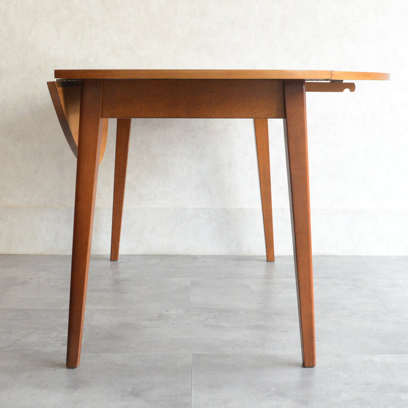 ミッドセンチュリー バタフライ ラウンド テーブル10（天板剥離再塗装済）