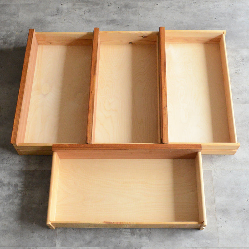 デンマークヴィンテージ  チーク ４段チェスト D-13