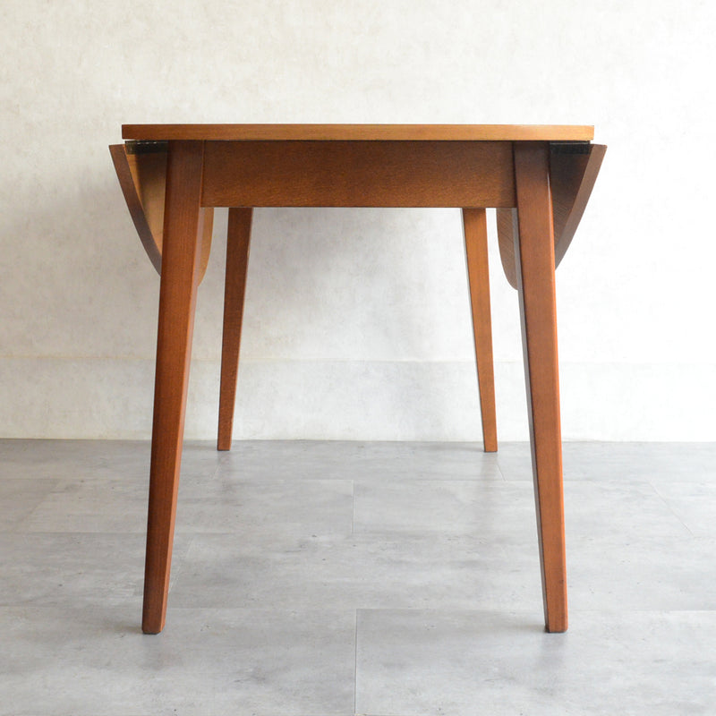 ミッドセンチュリー バタフライ ラウンド テーブル10（天板剥離再塗装済）