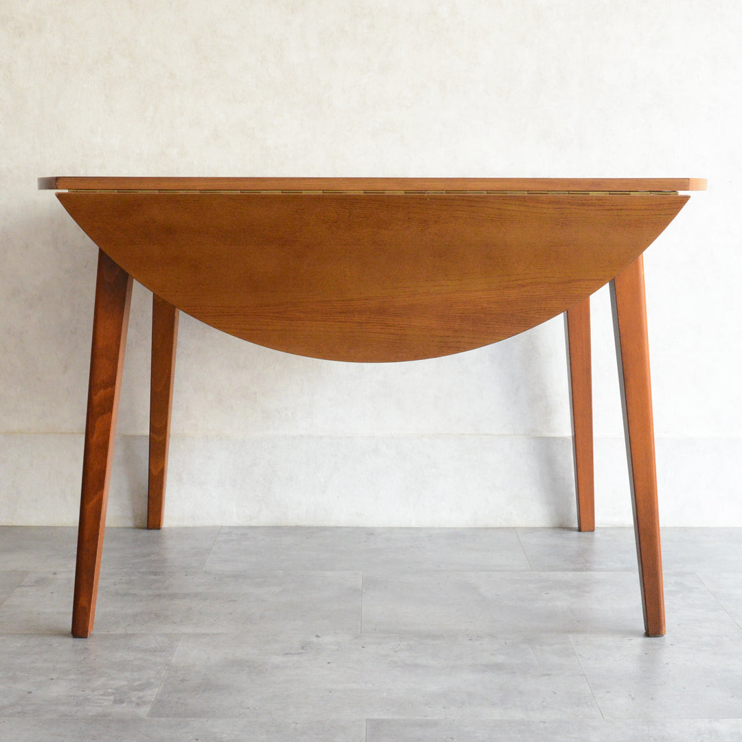 ミッドセンチュリー バタフライ ラウンド テーブル10（天板剥離再塗装済）