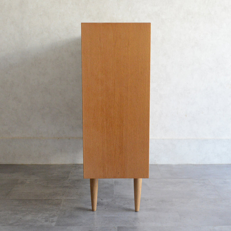 デンマーク ヴィンテージ　オーク シェルフ5-75（木扉付）