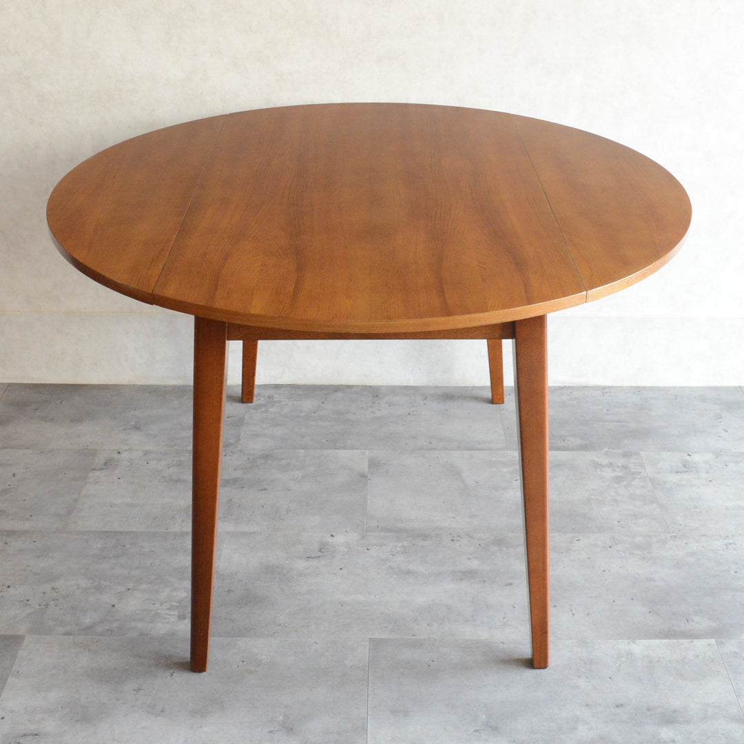 ミッドセンチュリー バタフライ ラウンド テーブル10（天板剥離再塗装済）