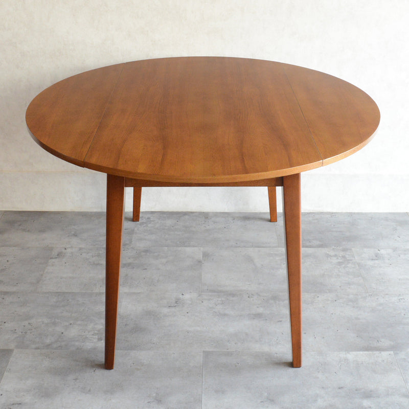 ミッドセンチュリー バタフライ ラウンド テーブル10（天板剥離再塗装済）