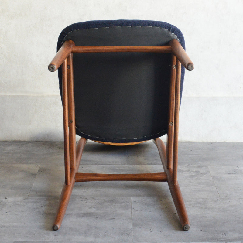 デンマークヴィンテージ チークダイニングチェア5-149 （ネイビー）