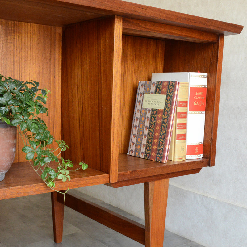 デンマークヴィンテージ チークデスク（鍵付） D-12