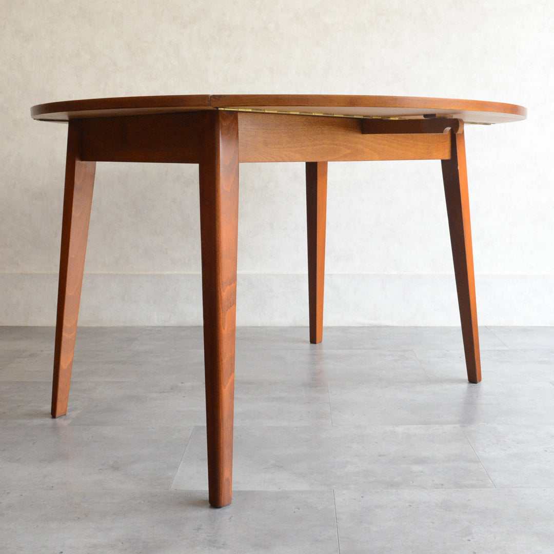 ミッドセンチュリー バタフライ ラウンド テーブル10（天板剥離再塗装済）