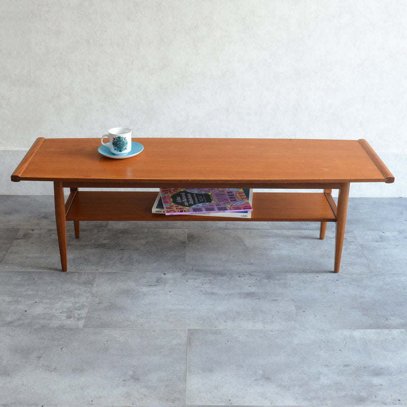 Myer (メイヤー)  60S チーク ローテーブル 30(天板剝離再塗装済)