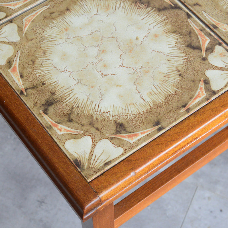 ミッドセンチュリー ヴィンテージ　タイルトップネストテーブル 14