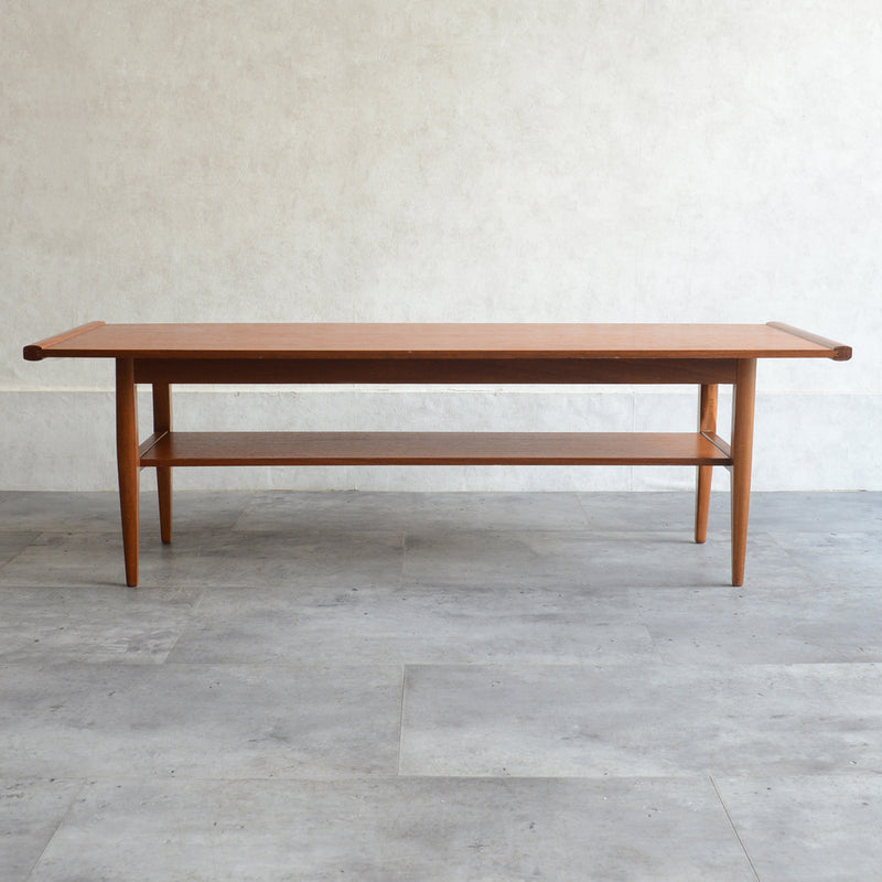 Myer (メイヤー)  60S チーク ローテーブル 30(天板剝離再塗装済)