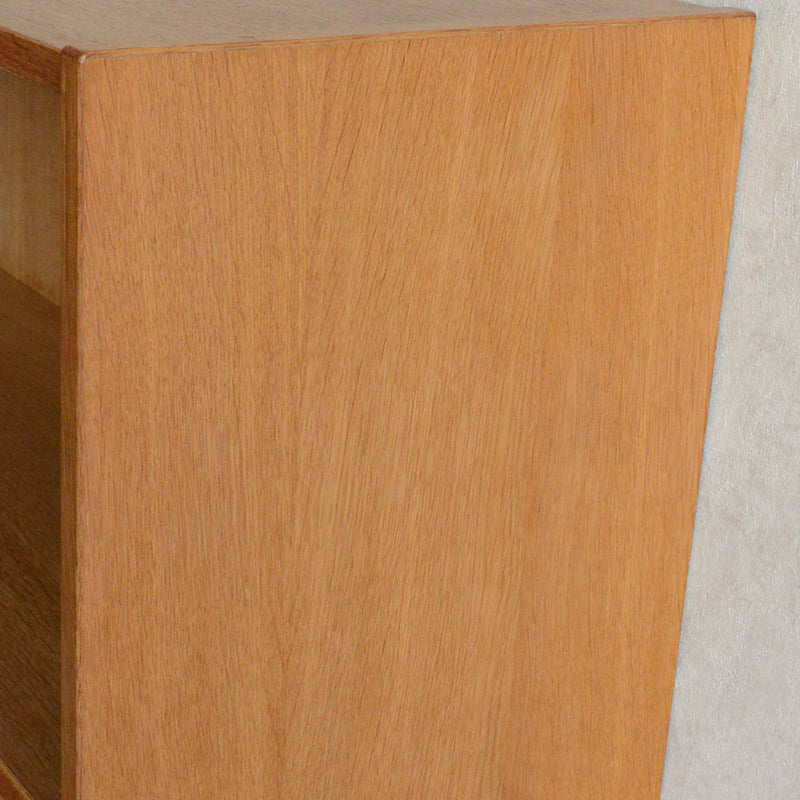 デンマーク ヴィンテージ　オーク シェルフ5-75（木扉付）