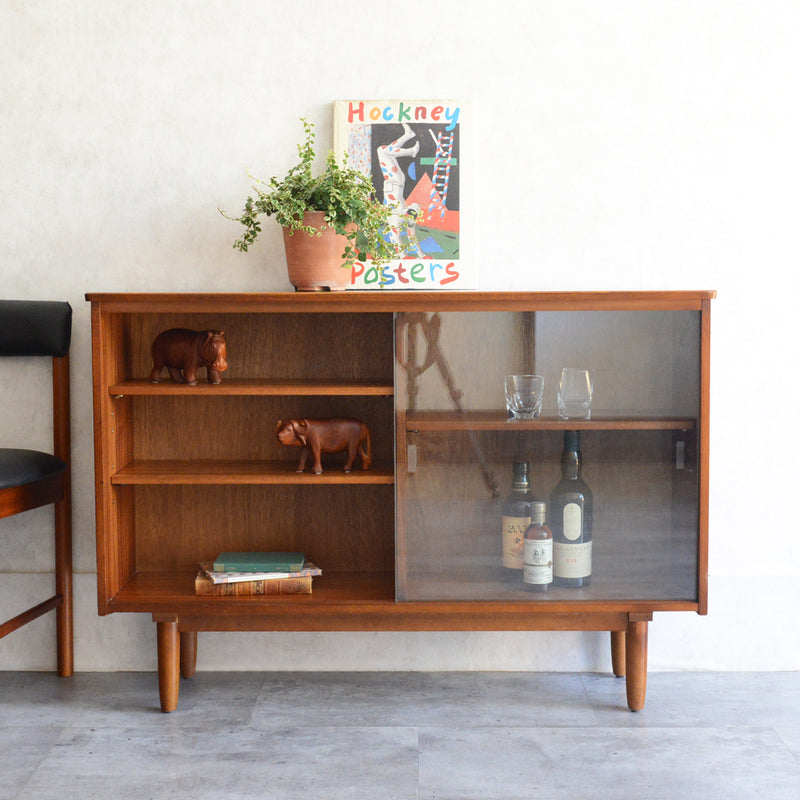 ミッドセンチュリー ヴィンテージ ガラスキャビネット 79