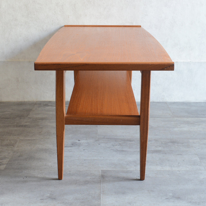 Myer (メイヤー)  60S チーク ローテーブル 30(天板剝離再塗装済)