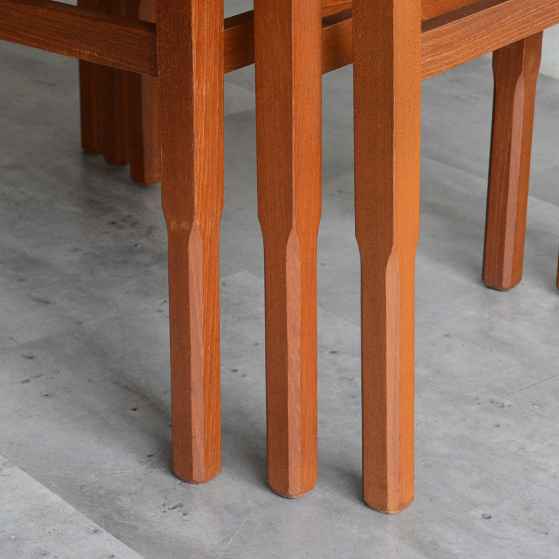 ミッドセンチュリー ヴィンテージ　タイルトップネストテーブル 14