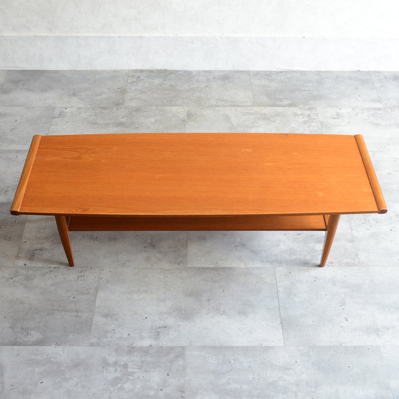 Myer (メイヤー)  60S チーク ローテーブル 30(天板剝離再塗装済)