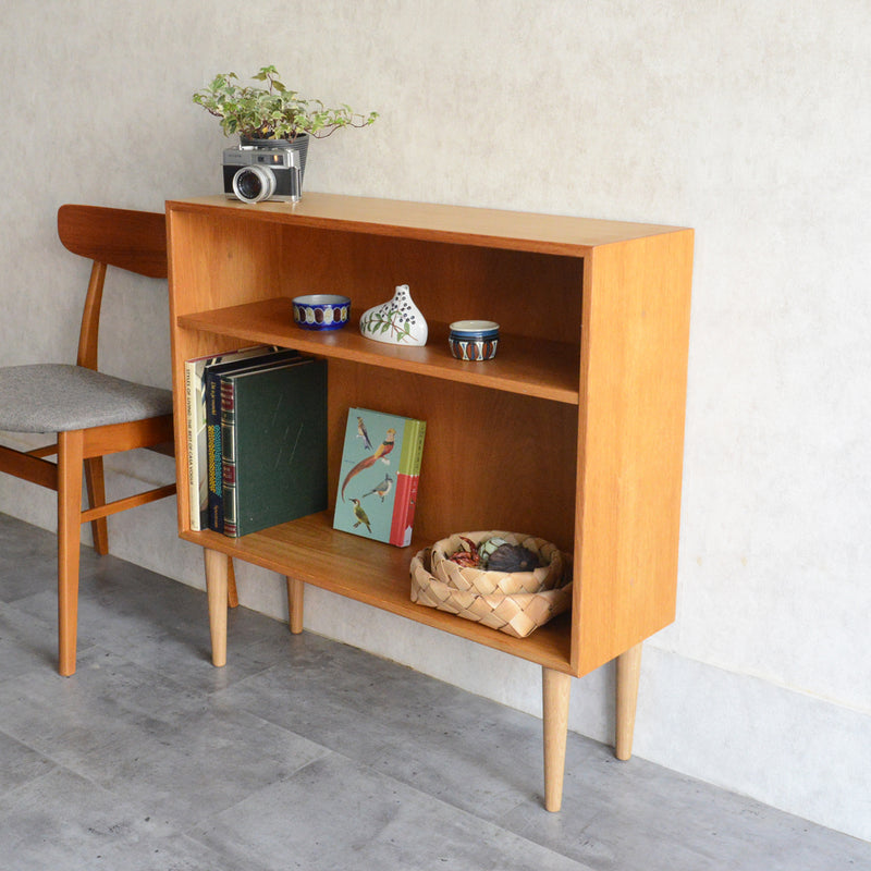 デンマークヴィンテージ　オークブックシェルフ5-74