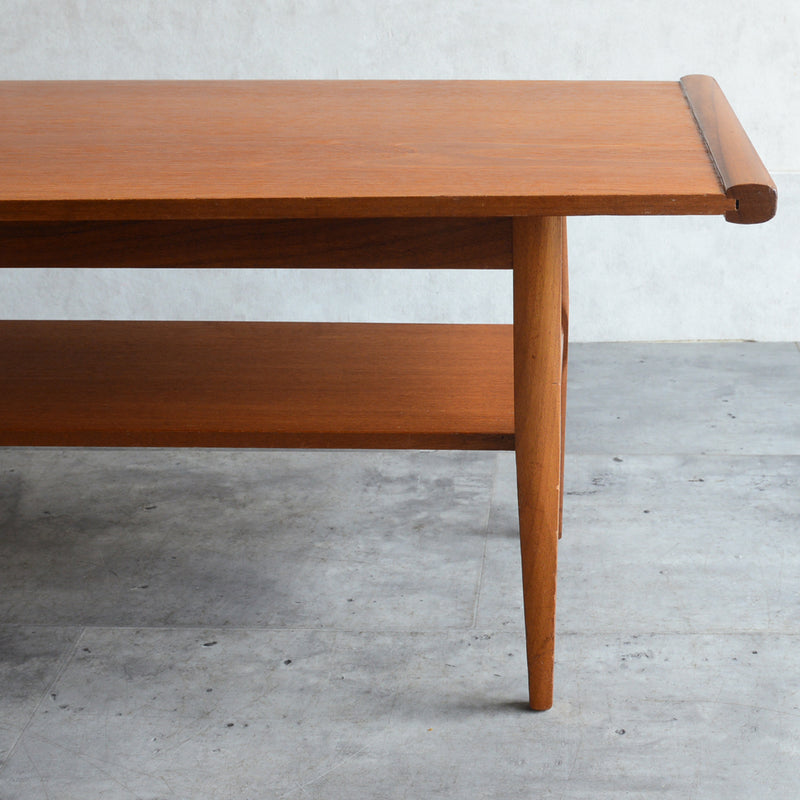 Myer (メイヤー)  60S チーク ローテーブル 30(天板剝離再塗装済)