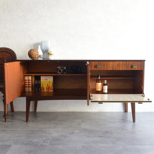 ミッドセンチュリー トーラ ショートサイドボード 73（天板剝離再塗装済）