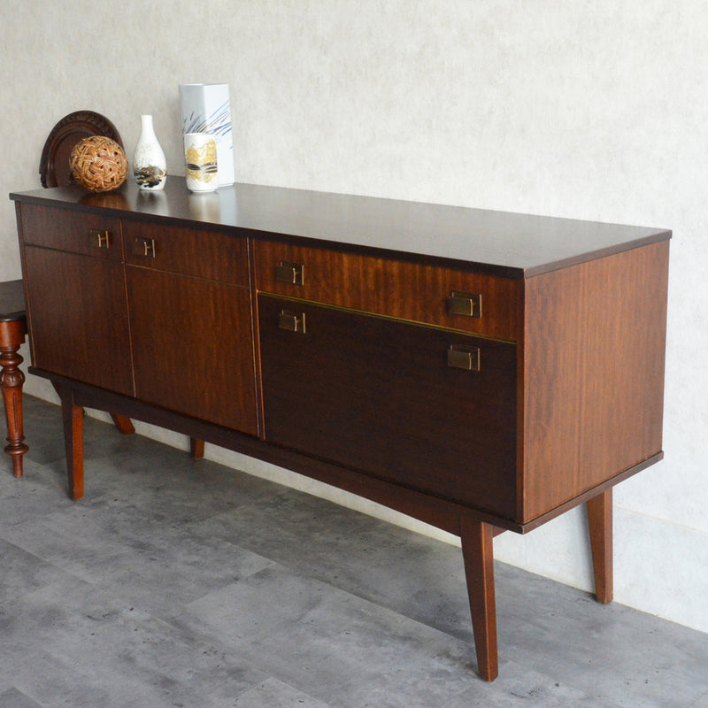 ミッドセンチュリー トーラ ショートサイドボード 73（天板剝離再塗装済）