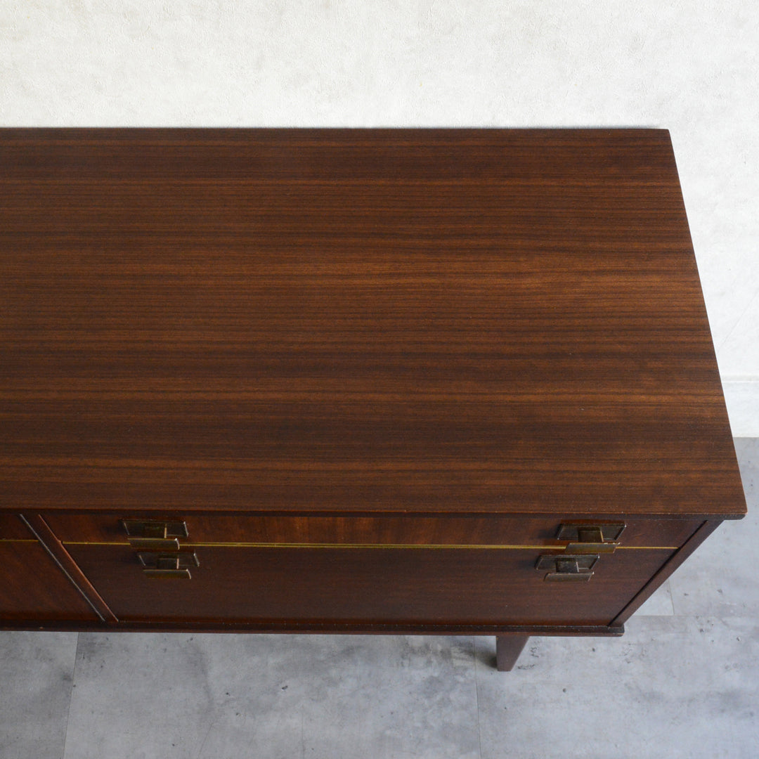 ミッドセンチュリー トーラ ショートサイドボード 73（天板剝離再塗装済）