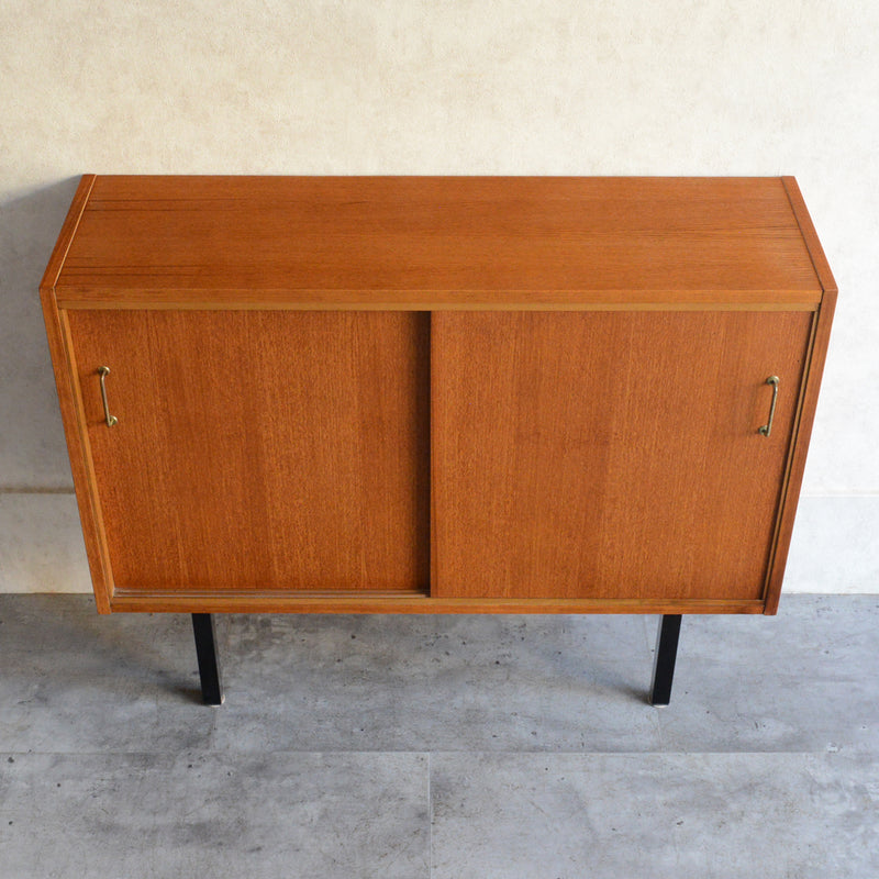 ドイツヴィンテージ　HILKER チークキャビネット(アイアンレッグ）