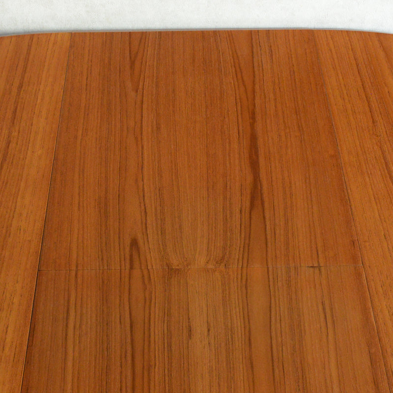 ミッドセンチュリー コンパクト ラウンド エクステンションテーブル 09 (天板剥離再塗装済）