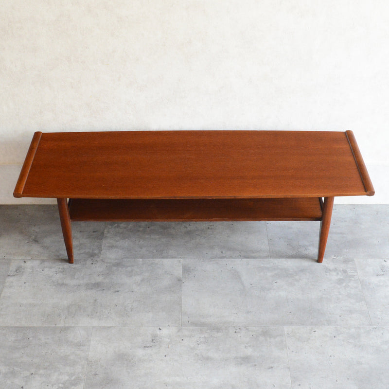 Myer メイヤー  ミッドセンチュリー チーク ローテーブル 59(天板剝離再塗装済)