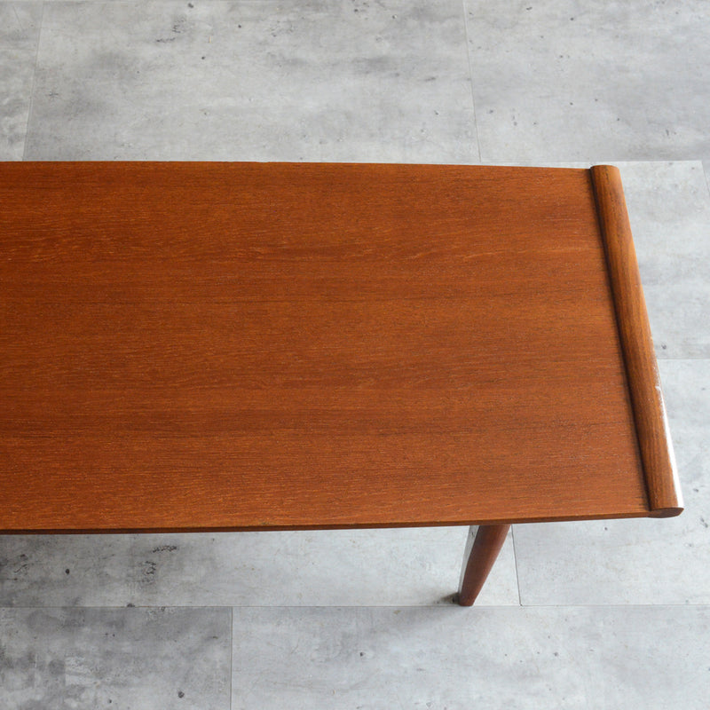 Myer メイヤー  ミッドセンチュリー チーク ローテーブル 59(天板剝離再塗装済)