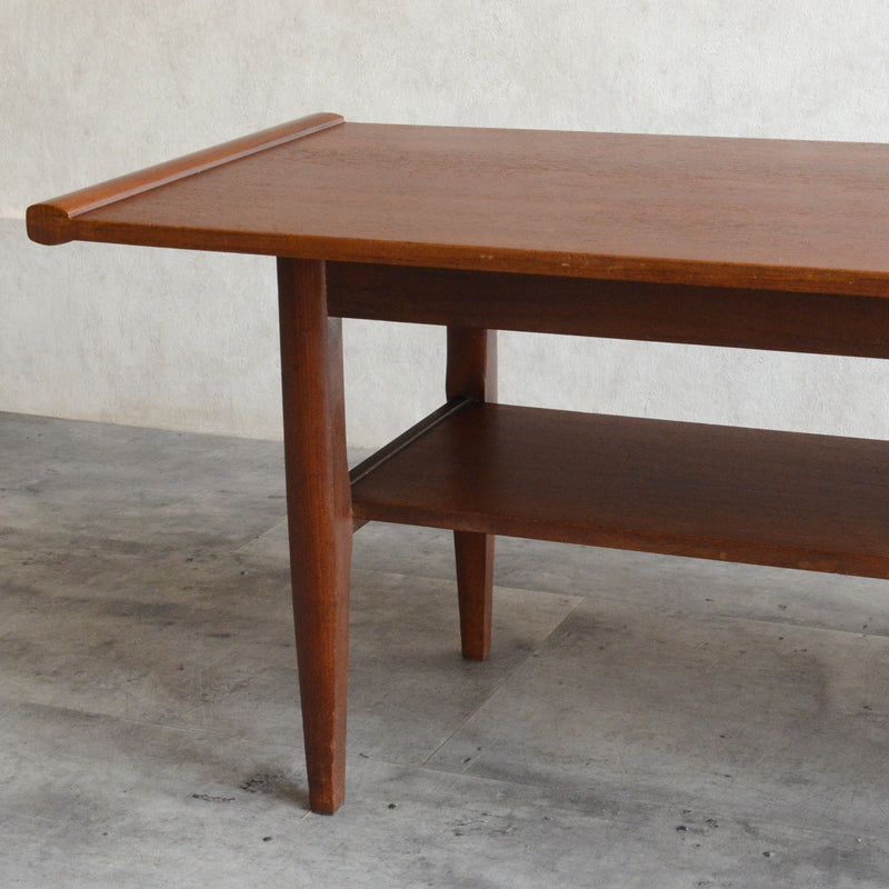 Myer メイヤー  ミッドセンチュリー チーク ローテーブル 59(天板剝離再塗装済)