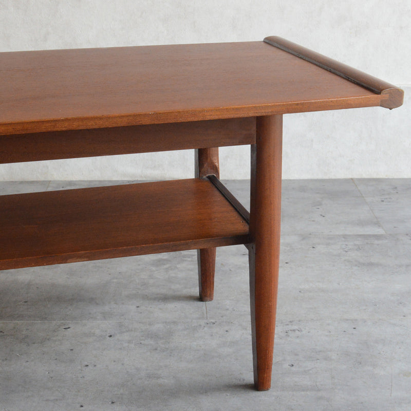 Myer メイヤー  ミッドセンチュリー チーク ローテーブル 59(天板剝離再塗装済)