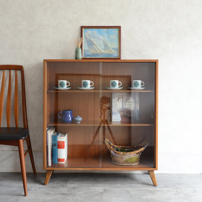 60s ヴィンテージ ガラスキャビネット 45