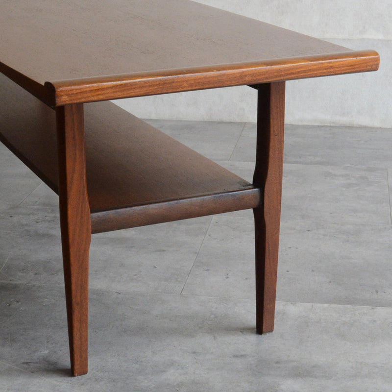 Myer メイヤー  ミッドセンチュリー チーク ローテーブル 59(天板剝離再塗装済)