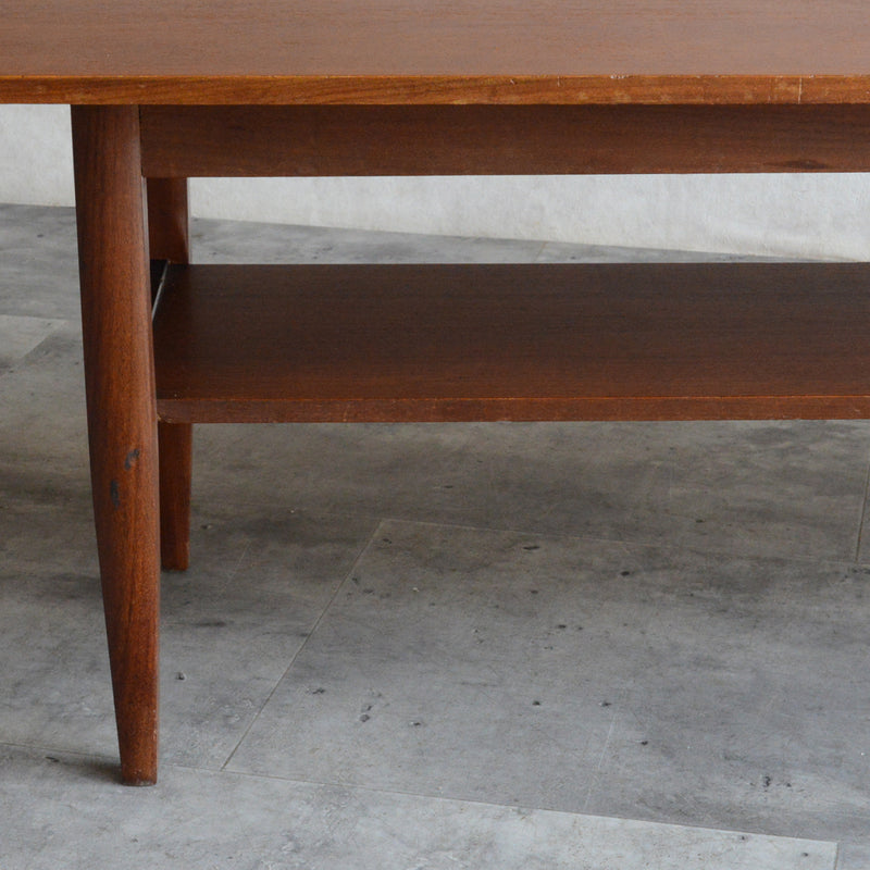 Myer メイヤー  ミッドセンチュリー チーク ローテーブル 59(天板剝離再塗装済)