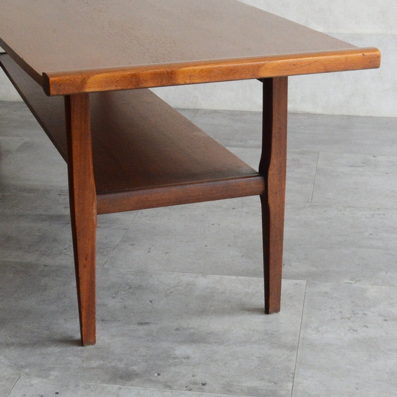 Myer メイヤー  ミッドセンチュリー チーク ローテーブル 59(天板剝離再塗装済)