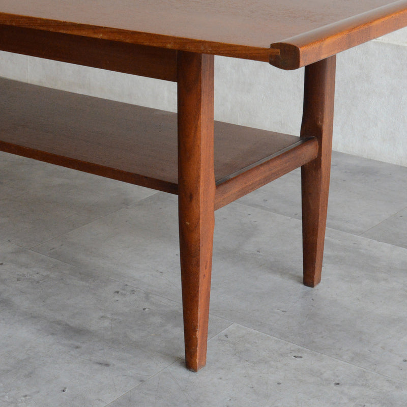 Myer メイヤー  ミッドセンチュリー チーク ローテーブル 59(天板剝離再塗装済)