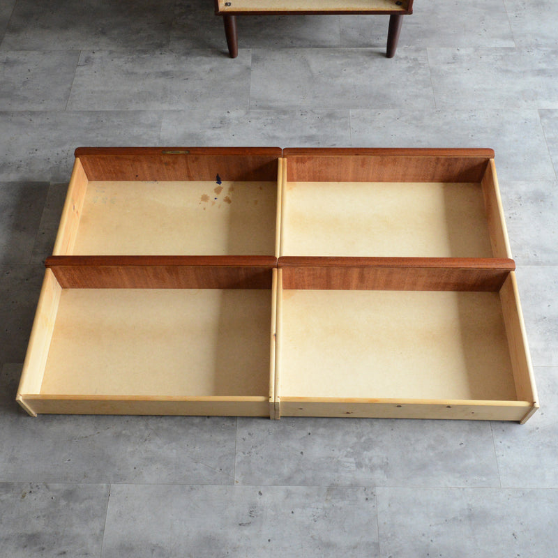 デンマークヴィンテージ  チーク ４段チェスト 8-64