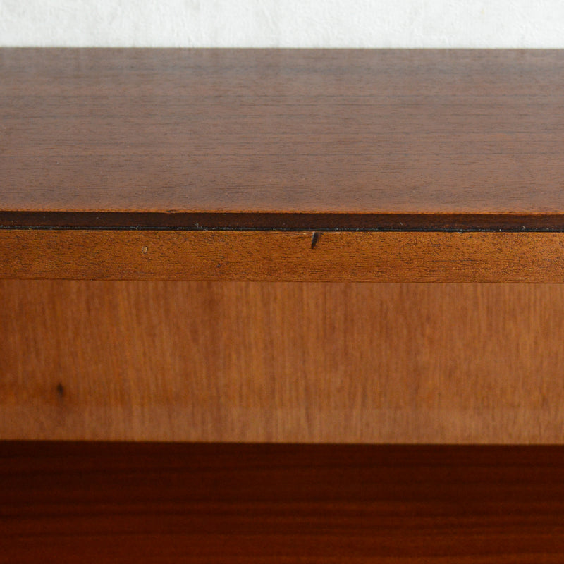 Jentique  ジェンティーク　抽斗付きガラスキャビネット 72(天板剥離再塗装）