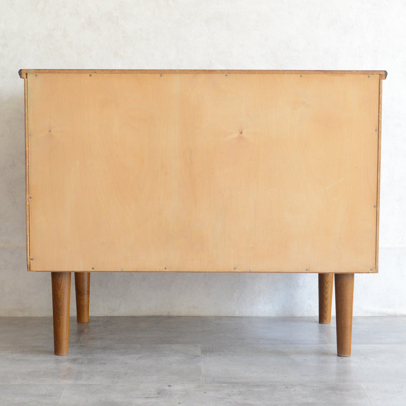 デンマークヴィンテージ  チーク 3段チェスト(鍵付） C-1