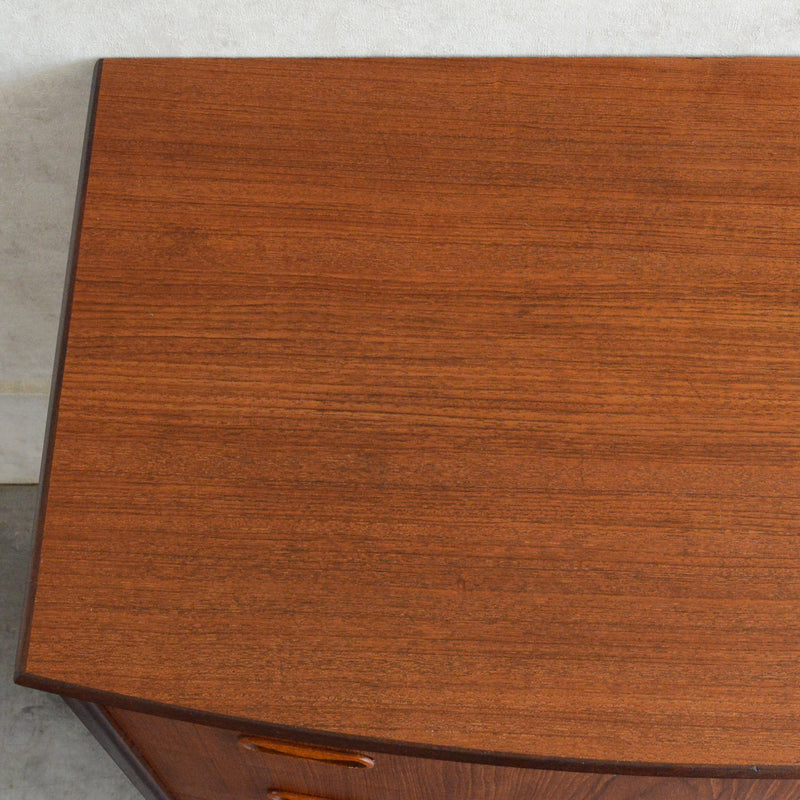 デンマークヴィンテージ  チーク 3段チェスト(鍵付） C-1