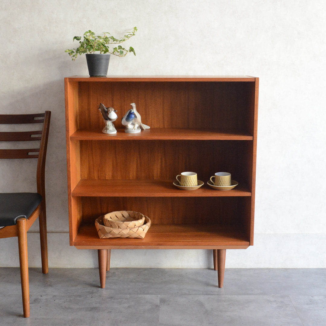 デンマークヴィンテージ チーク ３段オープンシェルフ 5-169