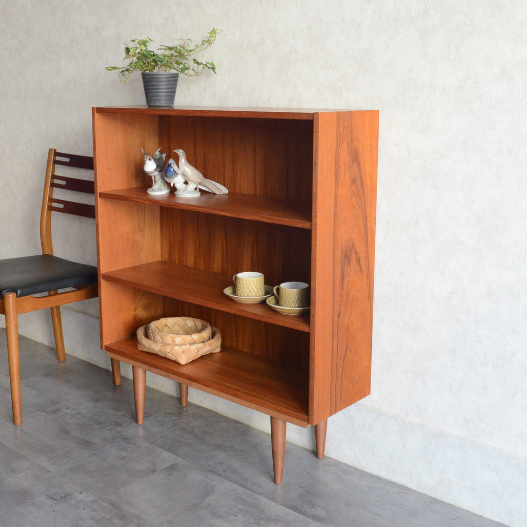 デンマークヴィンテージ チーク ３段オープンシェルフ 5-169