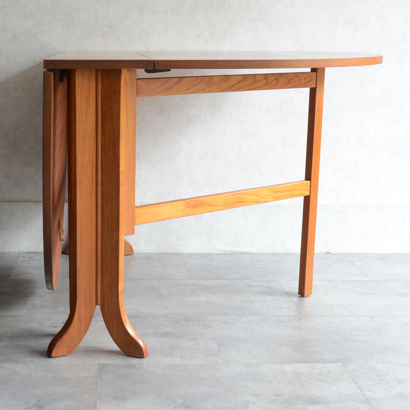 Nathan ネイサン ゲートレッグ ダイニングテーブル 21 (オーバル/天板剝離再塗装済)