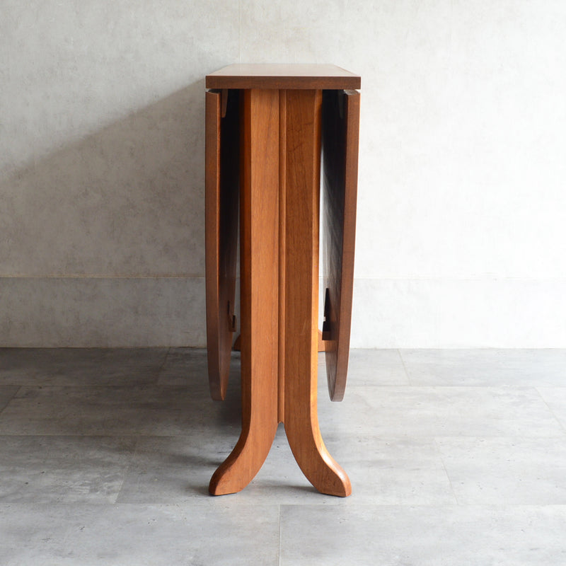 Nathan ネイサン ゲートレッグ ダイニングテーブル 21 (オーバル/天板剝離再塗装済)