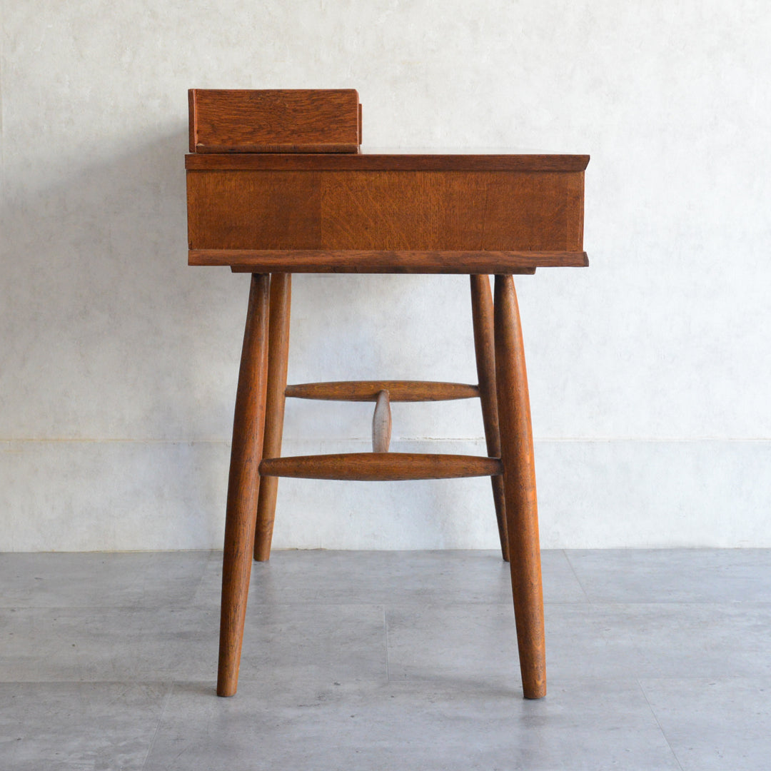 60S ヴィンテージ オークデスク 14 (天板剝離再塗装済）