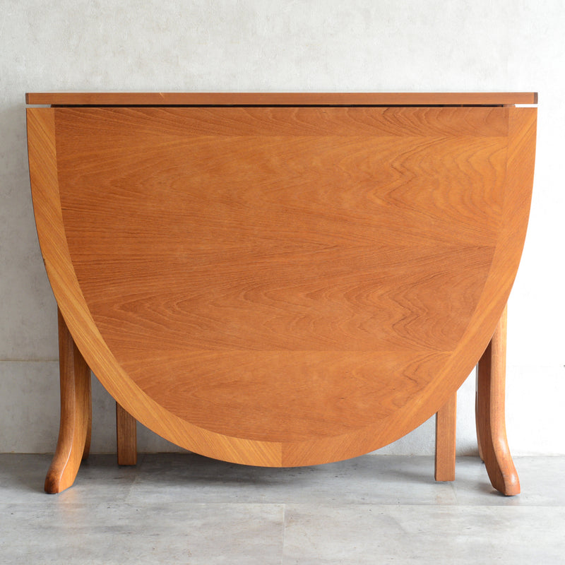 Nathan ネイサン ゲートレッグ ダイニングテーブル 21 (オーバル/天板剝離再塗装済)