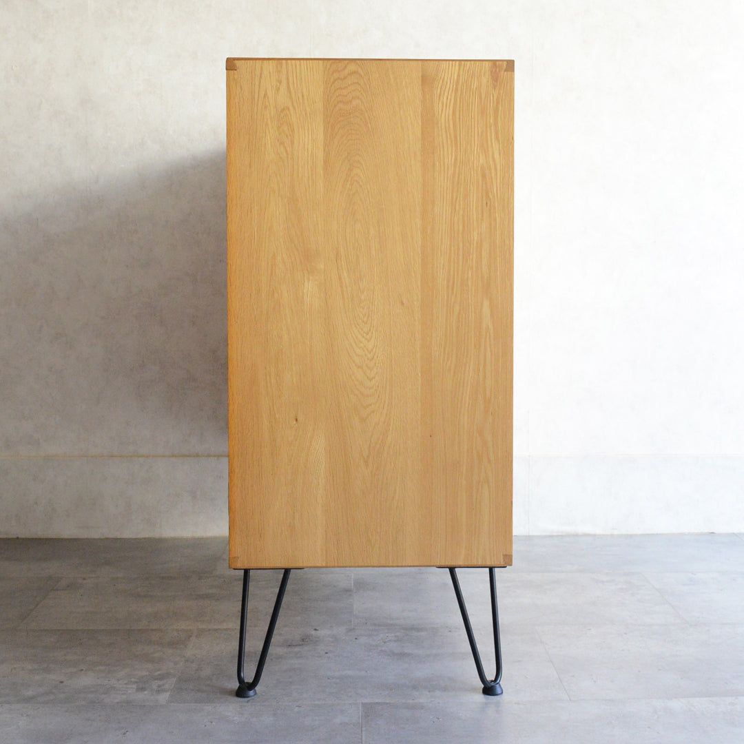 60S オークキャビネット/レコードキャビネット 02（天板剥離再塗装済）