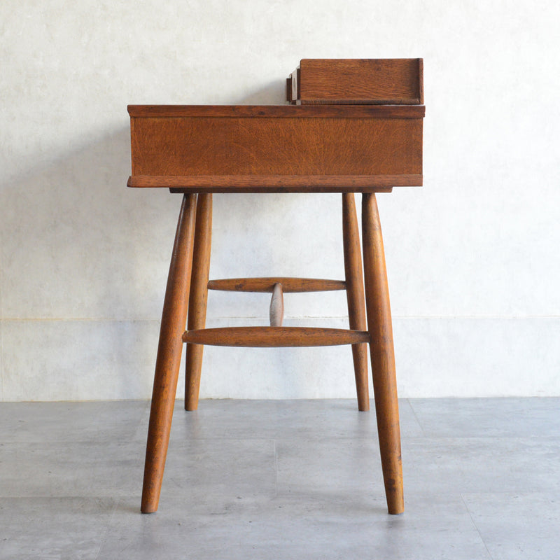 60S ヴィンテージ オークデスク 14 (天板剝離再塗装済）