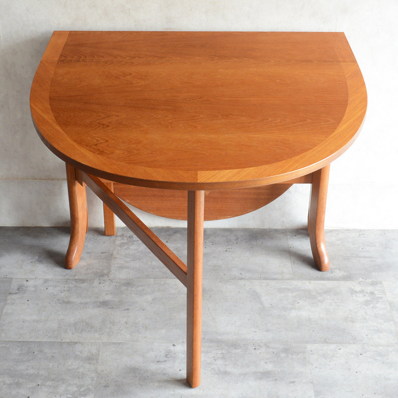 Nathan ネイサン ゲートレッグ ダイニングテーブル 21 (オーバル/天板剝離再塗装済)